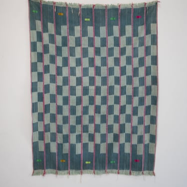 VINTAGE BAOULÉ IN INDIGO WITH PINK STRIPE