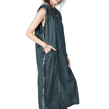 Mikka Hooded Paneled Drawstring Detail Dress