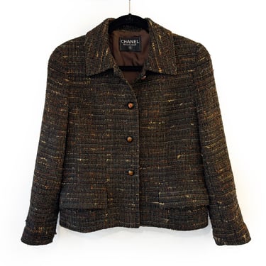 Chanel Green Tweed Jacket