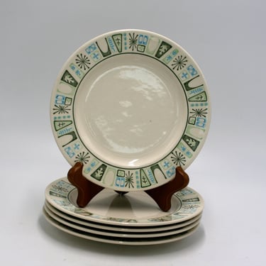 vintage Taylor Smith Taylor Cathay Atomic bread and butter plates 