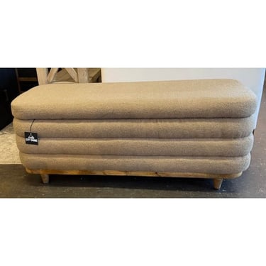 Storage Bench in Tan