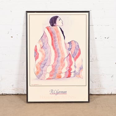 R. C. Gorman &#8220;Striped Blanket&#8221; Framed Print, 1985