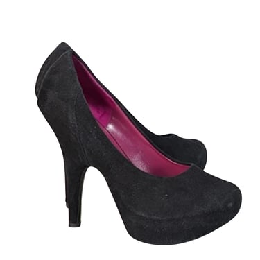 Giuseppe Zanotti - Black Suede Rounded Toe Pumps Sz 7.5