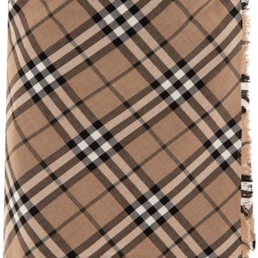 Burberry Women Wool Blend Checked Skirt