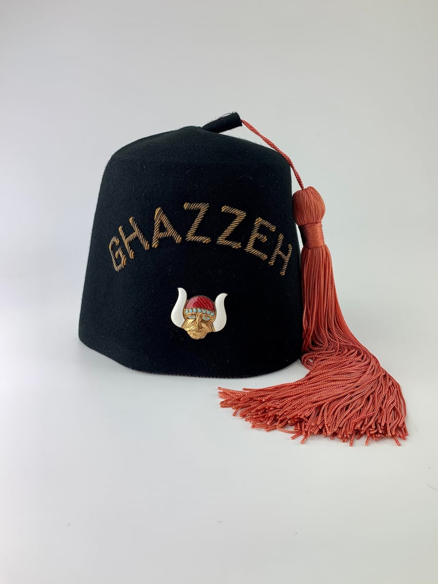 1940'S Shriner's Fez - Unusual Logo Image - Quality Wool | Gabriela's ...