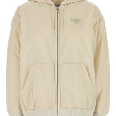 Prada Women Sand Re-Nylon Padded Jacket