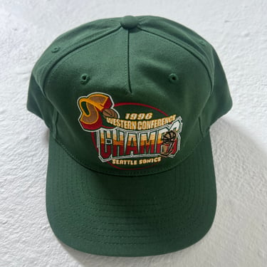 Seattle Supersonics 1996 Wester Conference snapback hat