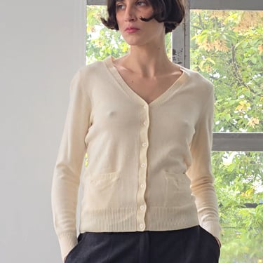 Cream Merino Cardi (M)