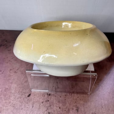 Handmade Pottery Mushroom Planter Catchall Bowl 