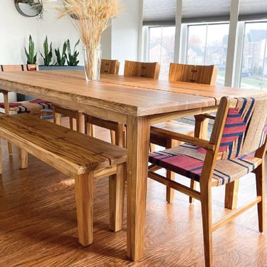 midcentury modern table, farmhouse table, danish modern, kitchen, dining room, table, mid century modern, handcrafted, hardwood furniture 