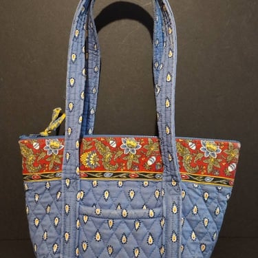 Vintage Vera Bradley Floral Cotton Boho Purse Handbag 13