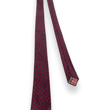 Vintage 1930s UNION MADE Wool Foulard Necktie ~ Art Deco / Rockabilly / Swing ~ Neck Tie / Cravat ~ 