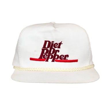 Vintage 90s Diet Dr Pepper Embroidered Promotional SnapBack Hat Cap 