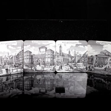 Vintage Alt-München Coasters By Schuberth  Set Of 4 