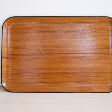 Vintage Rectangular Teak Serving Tray by Contempo Made in Japan 