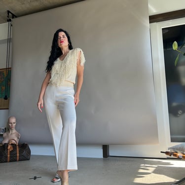 Vintage St John Cream Knit Pants 