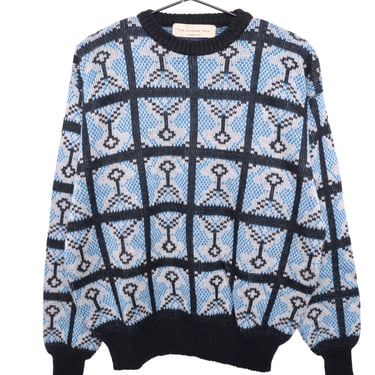 Wool Blend Geometric Sweater