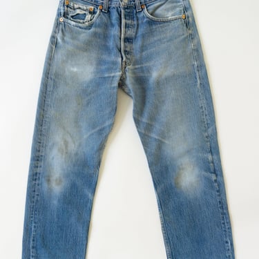 Vintage Levi's Medium Blue Jeans with Distressing