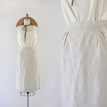 natural linen skirt - 24 