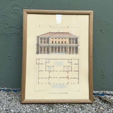 Vintage Framed Palladio Print by John Darby