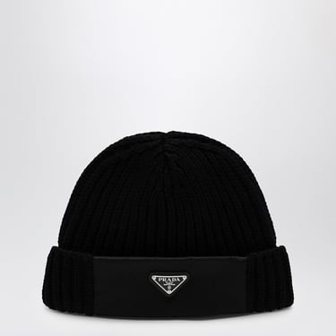 Prada Re-Nylon Gabardine/ Wool Cap Men