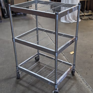 Metal Wire Shelving on Casters