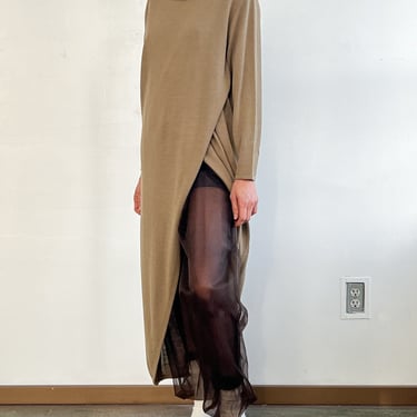 Donna Karan Khaki Knit Dress (M)