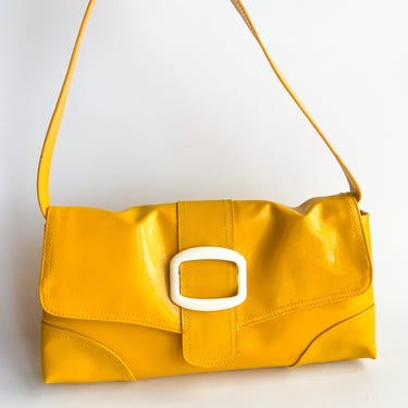 Y2K Sunshine Yellow Mod Shoulder Bag