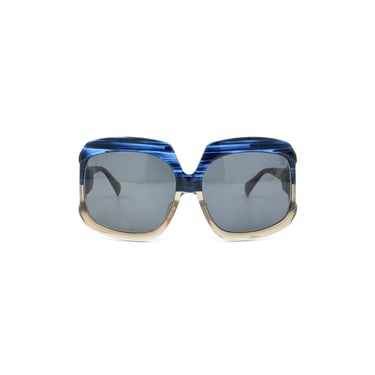 Obsidian Labyrinth Oversized Two Tone Sunglasses