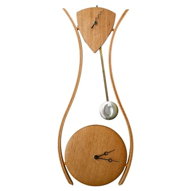 Bespoke Bentwood Clock by Randy Bader, Laguna Beach, CA