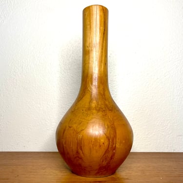 Wood Turned Vase By Artist JW Campbell 