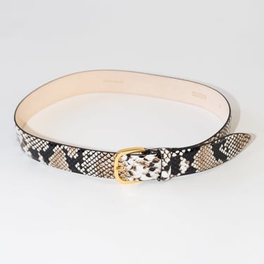 Jeanne Leather Belt in Desert Python