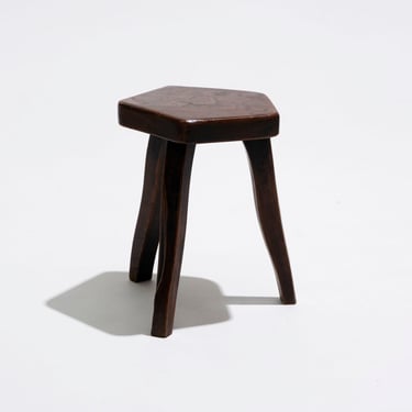 TABOURET EN ORME, OLAVI HANNINEN, 1950s