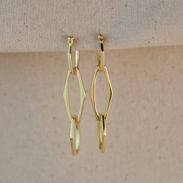 18k Gold Filled Geometric Dangle Earrings