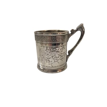 1880 Reed and Barton Quadruple Plated Mug "Raymond" 