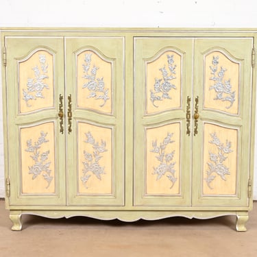 John Widdicomb French Provincial Louis XV Painted Dresser Chest, Circa 1950s