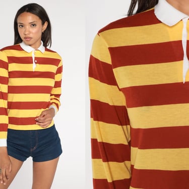 80s long sleeve polo best sale