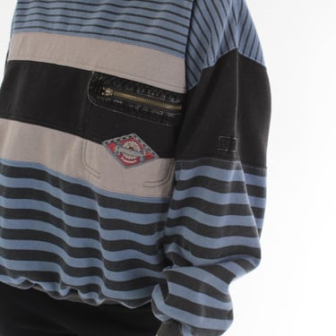 Favorite Vintage Striped & Faded Sweatshirt