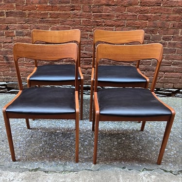Vintage Danish Teak Dining Chairs (4)