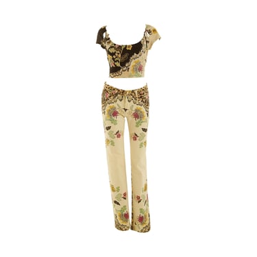 Roberto Cavalli Floral + Cheetah Set