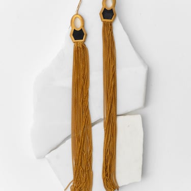 Bold Gold Plated Chain Earrings