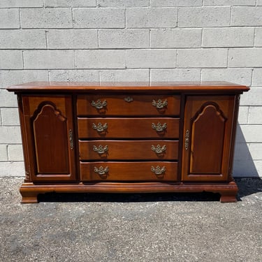 Vintage Wood Cabinet Sideboard Buffet Wood Console Lexington Furniture Table Storage Traditional Mission Media Stand CUSTOM PAINT AVAIL 