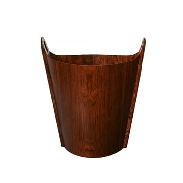 Rosewood Wastepaper Basket Einar Barnes for P.S. Heggen Hand Made Danish Modern 