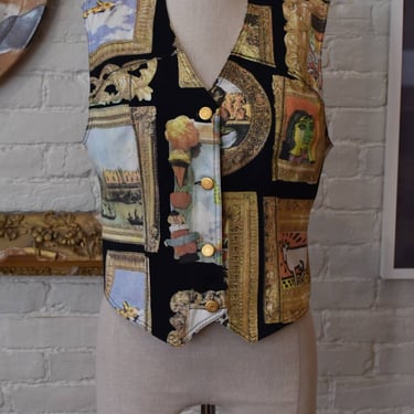 1990's | Vintage Moschino | Artwork Vest  