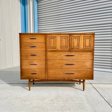 1960s Mid Century Walnut Dresser by Broyhill 