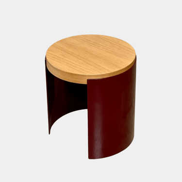 Cassina Bowy Oak Side Table