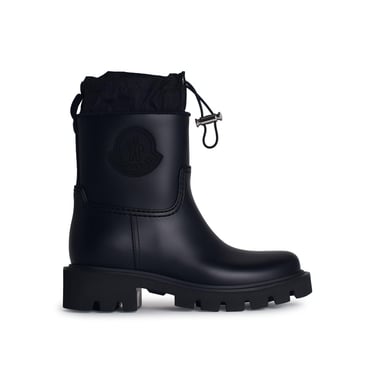 Moncler 'Kickstream' Black Leather Blend Desert Boots Women