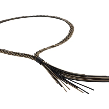 Necklace | Braided Piano Wire with Fringe