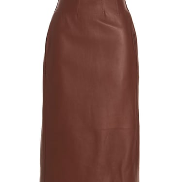 Chloé Women Leather Loungette Skirt