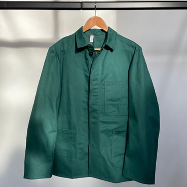 Vintage French Chore Worker Work Jackets Coat Green - All Sizes 